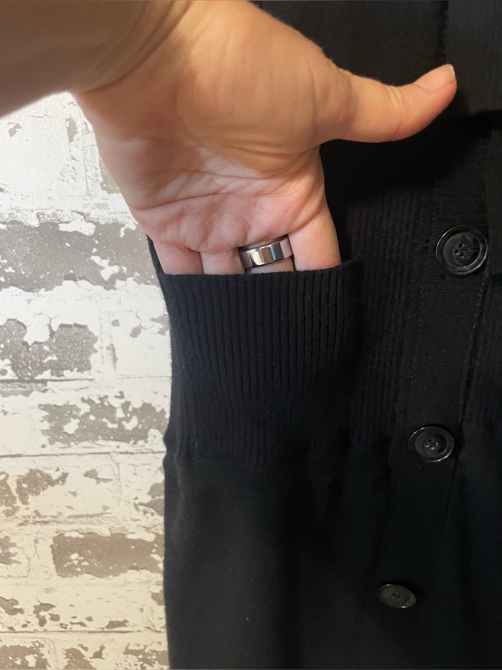 Diane von Furstenberg Black Sleeveless Knit Tie Front Sweater Dress XS Sample - Picture 6 of 10